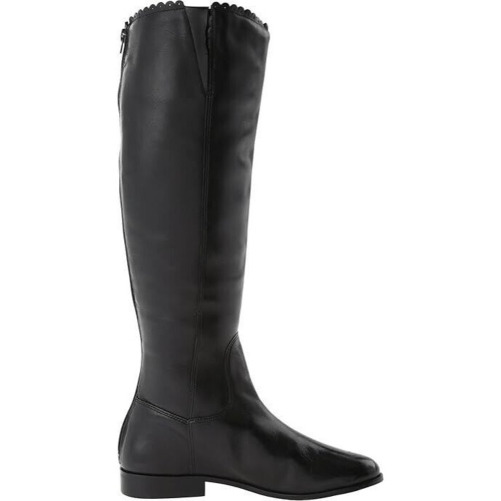 Jack Rogers Lisbeth Women Black Knee Leather Boots WIDE CALF US 11 EU 41.5 - Picture 10 of 11
